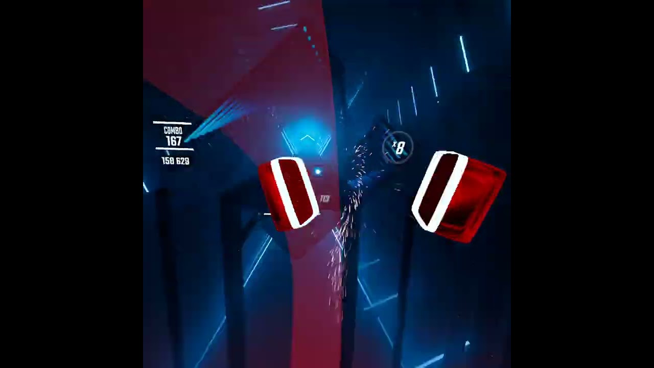 Beat Saber $100 BILLS NO ARROWS HARD FASTER Full Combo 263 Global Rank