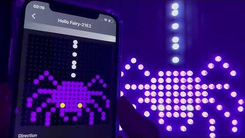 Animation Scene App Control Digital Pixel RGB LED Curtain Lights For Christmas2023 #HelloFairyApp