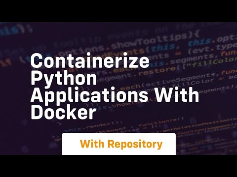 containerize python applications