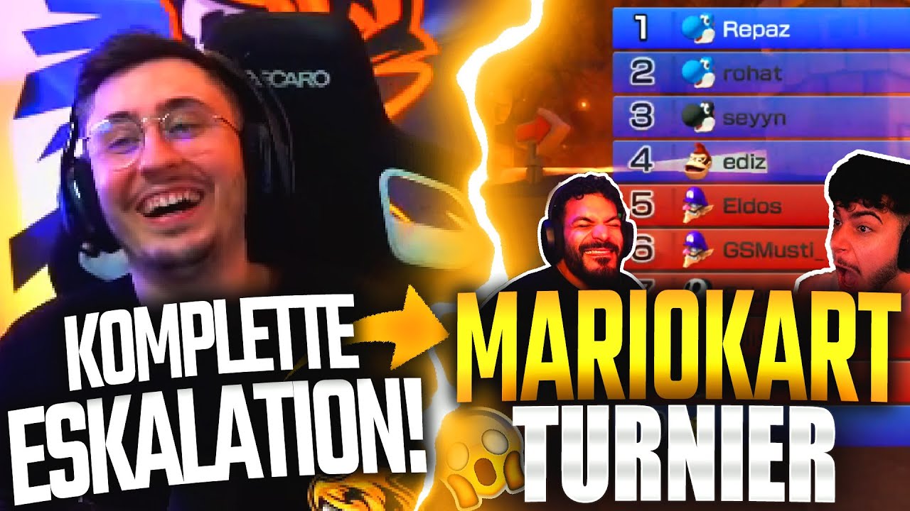 ESKALATION im MARIOKART TURNIER?!🏆😳ft. Eli, Rohat, Ediz, Seyyn & Co 👑Repaz