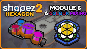 Milestone 6 | Colour Mixing | Hexagonal Guide | Shapez 2