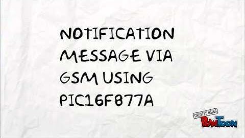 notification message via gsm using pic16f877a