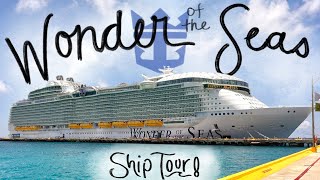 The BIGGEST Cruise Ship in the World!! | Wonder of the Seas Ship Tour