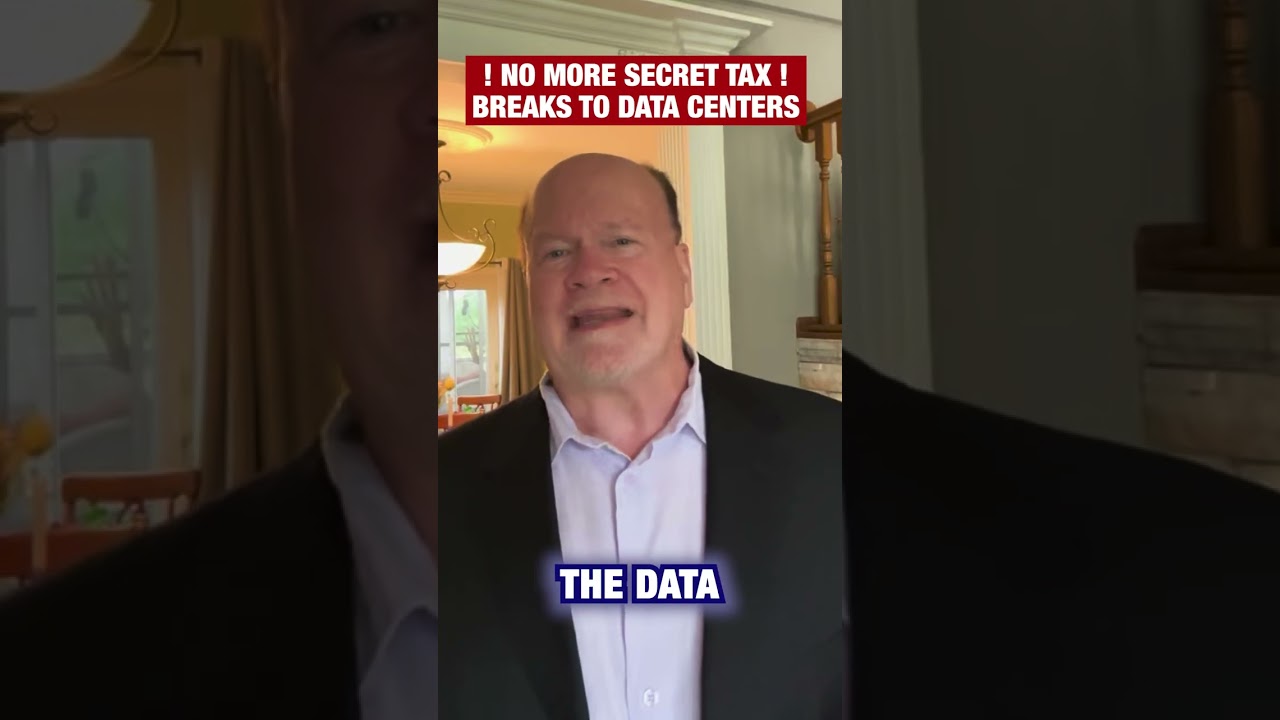 ‼️Michigan is giving secret tax breaks to data centers. I am calling for a complete repeal of this!