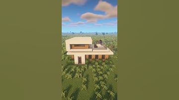 Minecraft timelapse modern house #Shorts
