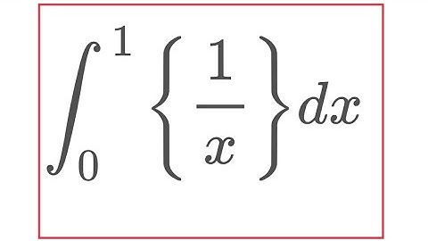 Integral of the fractional part of 1/x