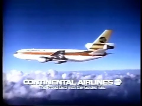 Continental Airlines 'Move Our Tails' Commercial (1974)