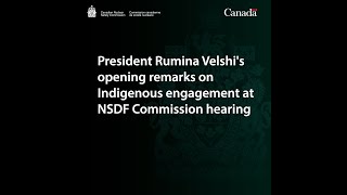 President Rumina Velshi&#39;s remarks on Indigenous engagement – June 2, 2022