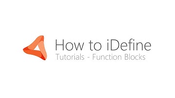 How to iDefine - Function Blocks