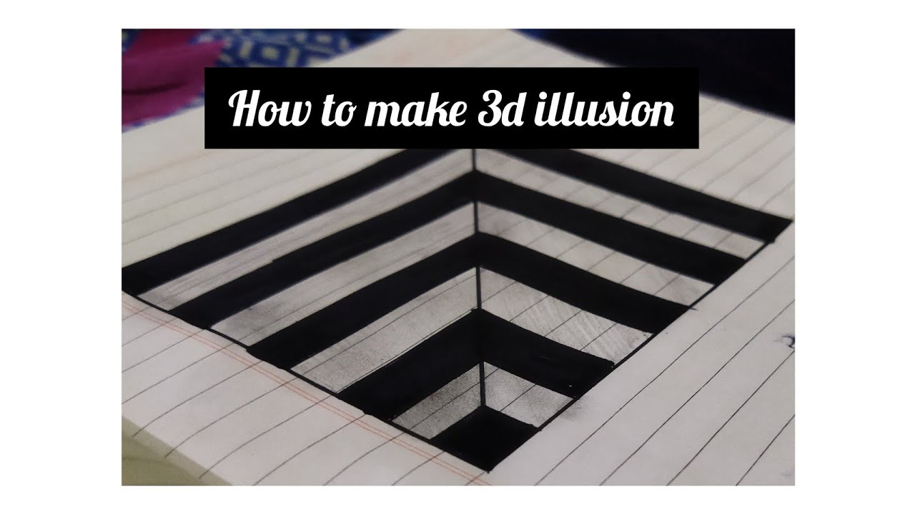 how to make 3d illusion very easy - YouTube