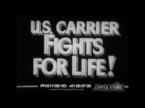 US Carrier Fights for Life - USS Yorktown Battle of the Coral Sea World War II 21110b HD