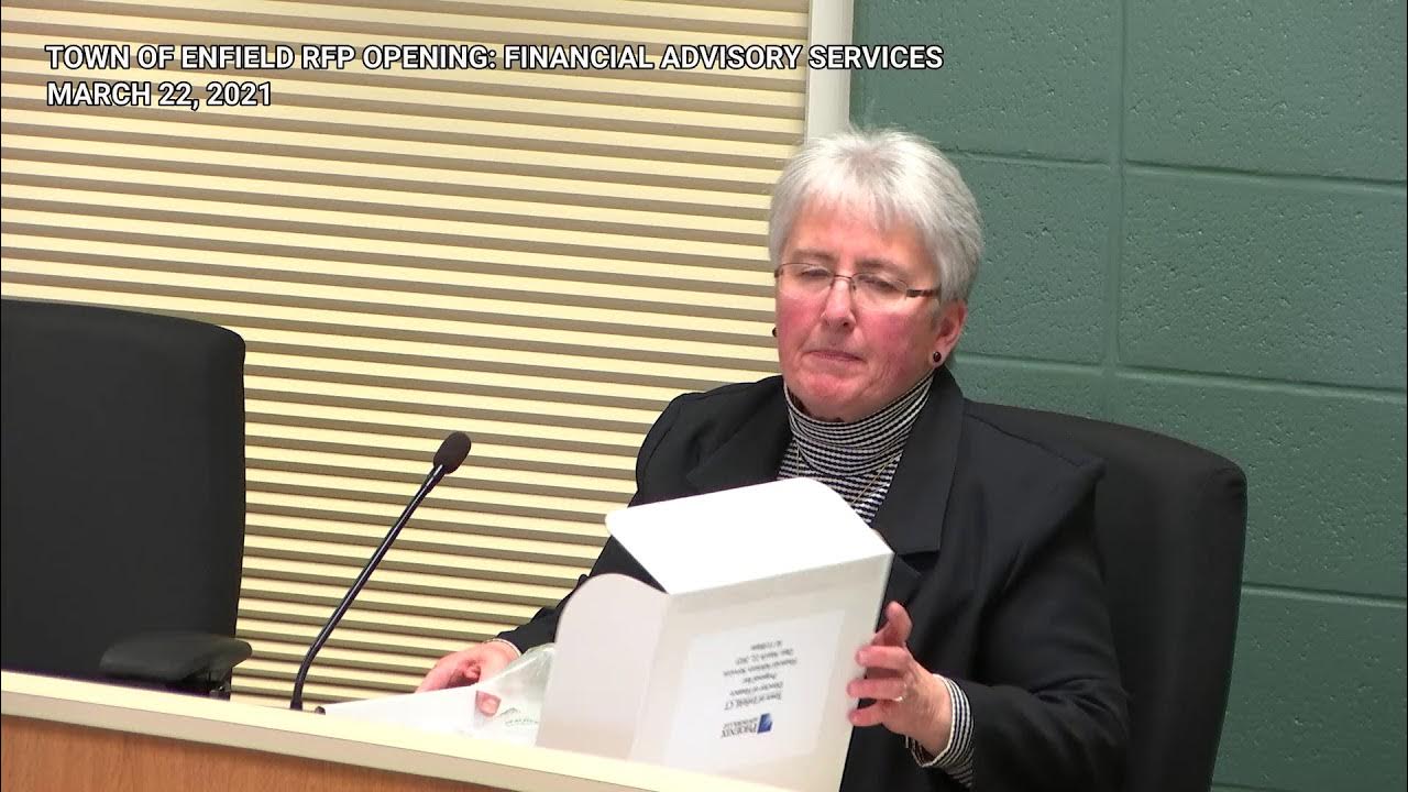Town of Enfield, CT RFP Opening Financial Advisory Services YouTube