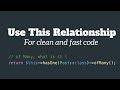 Laravel eloquent  this relationship will improve your code quality 