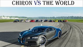 Forza 7 - Bugatti Chiron vs The World - Is it The Fastest Car In The World?