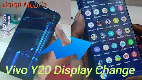 Vivo Y20 Display Replace  || Y20 Folder LCD screen Change/  #vivoy20