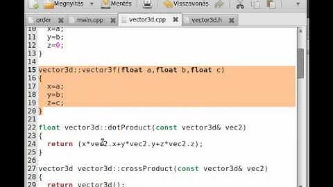 FPS game (OpenGL,SDL,C++) tutorial 1 - vector3d class