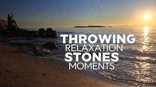 Stone Skipping, Serenity Sunset, Sounds of Waves #asmr #Waves #chilling #serenity #beach