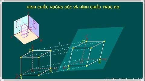 Hình chiếu vuông góc và hình chiếu trục đo | Một số yếu tố vẽ kĩ thuật, Chuyên đề học tập Toán 11