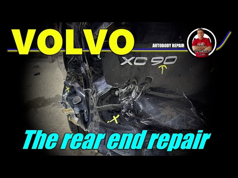 Volvo XC90. The rear end repair. Ремонт задней части.