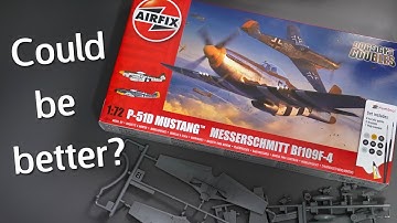 Brand New P-51D Mustang & Messerschmitt Bf109F-4 Dogfight Doubles Set! Model Kit Unboxing Review