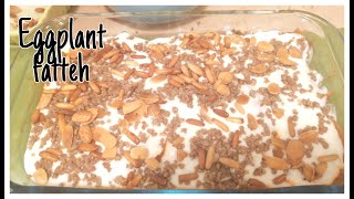 EGGPLANT fatteh | eggplant with yogurt recipe
