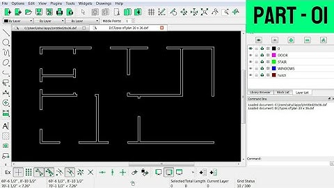 Making a simple floor plan in Librecad || Part -01 || in hindi