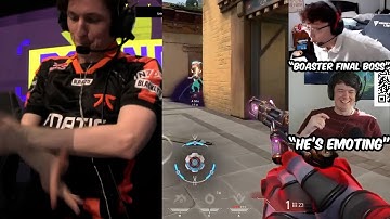 Shanks & Sliggy Reacts To FNC Boaster Insane 1v3 CLUTCH Then Emotes Against Vitality In VCT