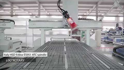 Jinan Quick-Fulltek CNC KH4A -- 4 axis ATC machine center (spindle works 0-180 degree)