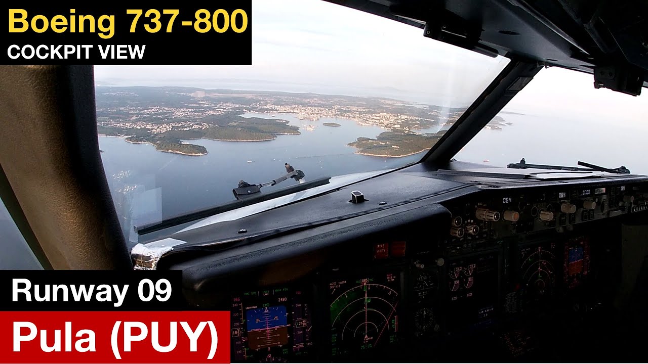 RNP Approach into Pula, Croatia (PUY) | Cockpit View Landing - YouTube