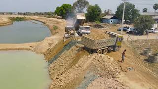 Government Project Construction of Canal with Various machine activities