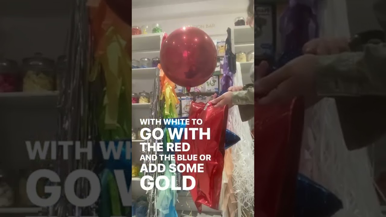 Inflating royal themed helium balloons - but did I choose the right colour?!