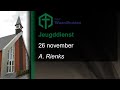 Jeugddienst 26 november  a rienks  ngk waardhuizen