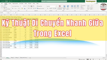 Kỹ Thuật Di Chuyển Nhanh Trong File Excel #dichuyennhanh #excel
