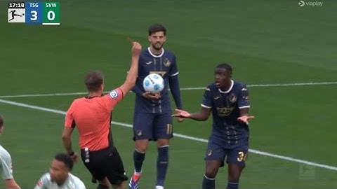 Stanley N'Soki Red Card, Hoffenheim vs Werder Bremen (3-4) All Goals Highlights