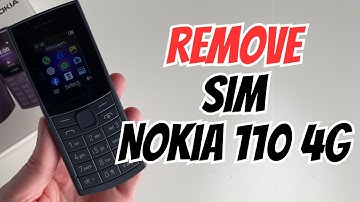 How to Remove SIM Nokia 110 4G