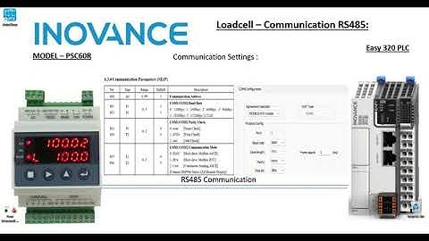 INNOVANCE Easy320 PLC -  Loadcell Communication