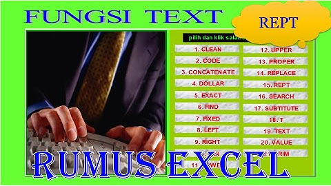 FUNGSI REPT PADA EXCEL DAN CARA MENGGUNAKAN RUMUS REPT PADA EXCEL