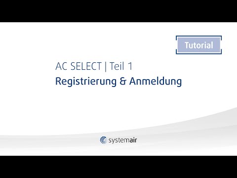 AC SELECT, Tutorial #1 | Registrierung und Anmeldung