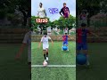 Ronaldo’s tap challenge vs Messi’s gym ball jumps! Who finishes first? 🏁#football #ronaldo #messi