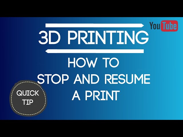 How To Stop And Resume A 3D Print Overnight On The Creality Ender 3 -  Youtube