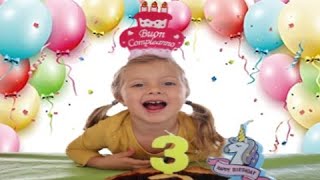 BUON COMPLEANNO NOEMI 3 ANNI!