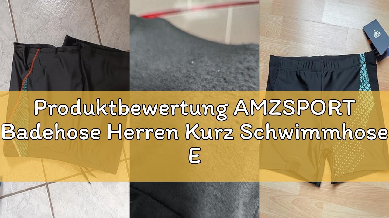 Produktbewertung AMZSPORT Badehose Herren Kurz Schwimmhose Eng Wassersport Badeshorts