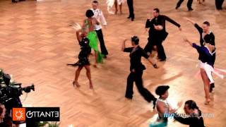 Nino Langella - Kristina Moshenskaya, GOC Stuttgart 2014, WDSF GS latin, 3. round - chachacha