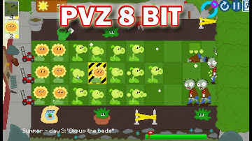 Mod 8 BIT Adventure level 1-5 Plants Vs. Zombies NO CHEAT