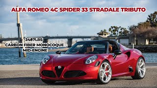 2020 Alfa Romeo 4C Spider 33 Stradale Tributo: A Tribute To A Legendary Car!