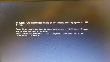 Reparar error: The system found unauthorized changes on the firmware, ... Español