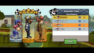 Hill Climb Racing 2 | 128 | Muscle Car | Downhill Trials | Trial of Fall | Drag Race 3/3