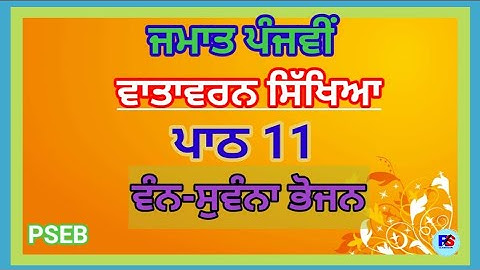 PSEB | Class 5 | EVS | Lesson 11 | Question Answer |