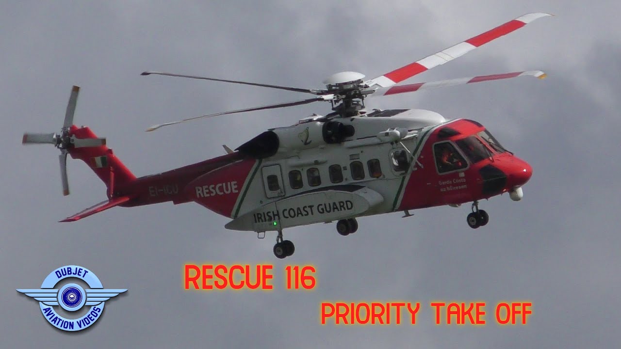 Rescue 116 - Priority Lift From Dublin Airport 13/08/2023 