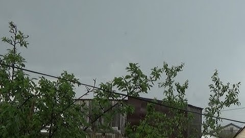 Тестовый вариант барометра на Ардуино Нано. Ливень с ветром.